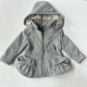 Urban Republic Heather Gray Toddler Sweatshirt Hooded Jacket NWT Size 18 Months